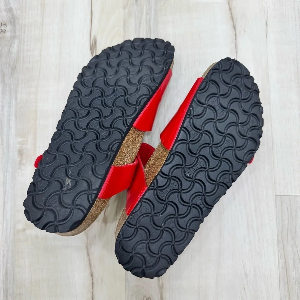 Birkenstock Red Triple-Strap Sandals - Picture 3 of 4